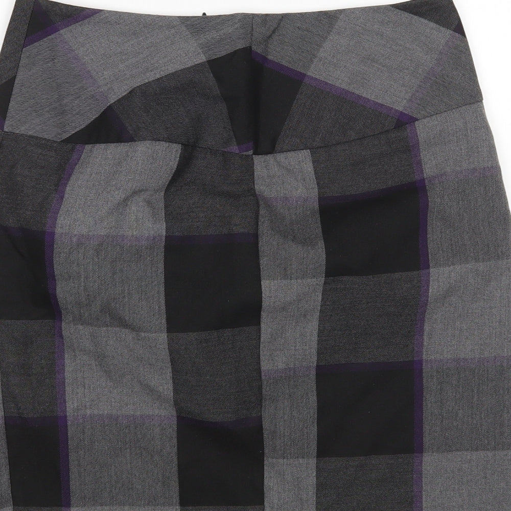 et vous Womens Multicoloured Check  Mini Skirt Size 8