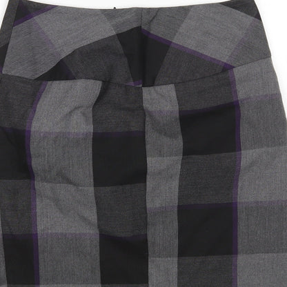 et vous Womens Multicoloured Check  Mini Skirt Size 8