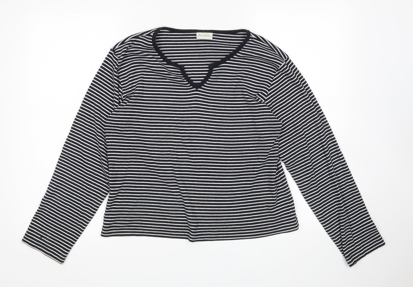 JOIE DE VIURE Womens Multicoloured Striped  Pullover Jumper Size 16