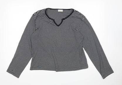 JOIE DE VIURE Womens Multicoloured Striped  Pullover Jumper Size 16