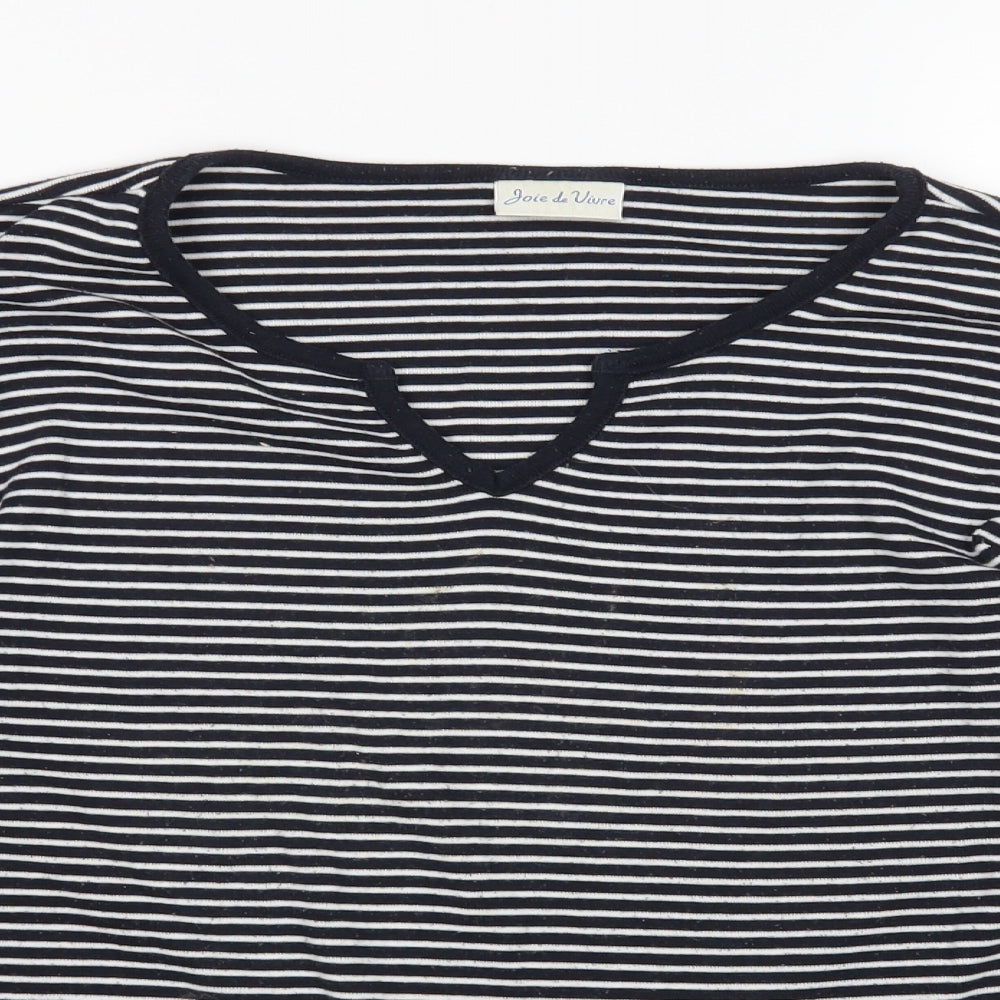 JOIE DE VIURE Womens Multicoloured Striped  Pullover Jumper Size 16