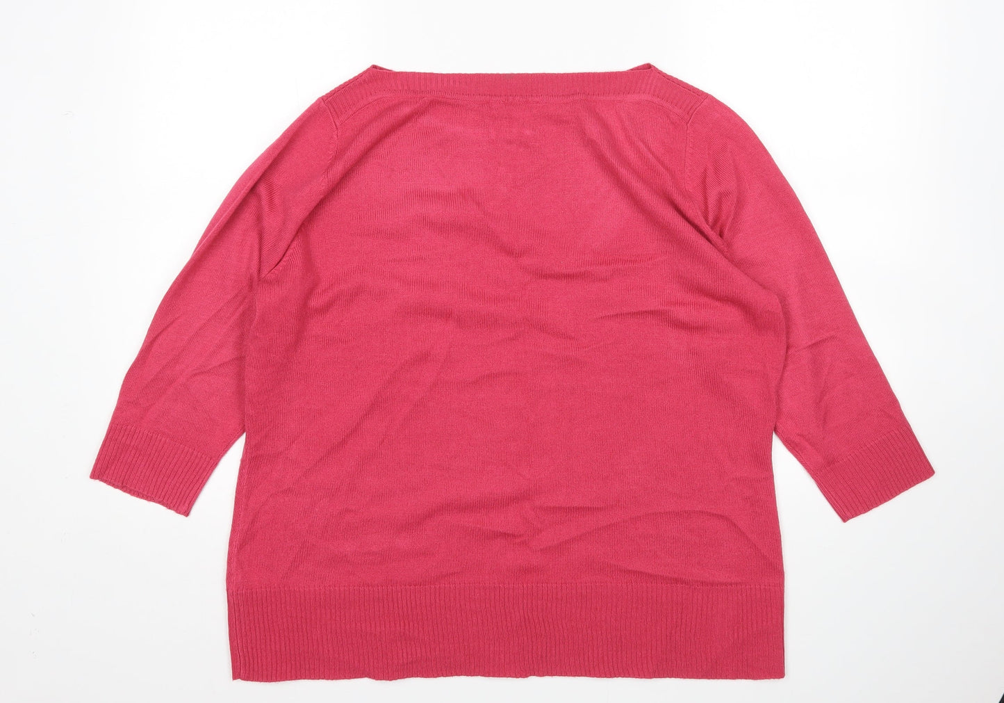 BHS Womens Pink   Pullover Jumper Size 20