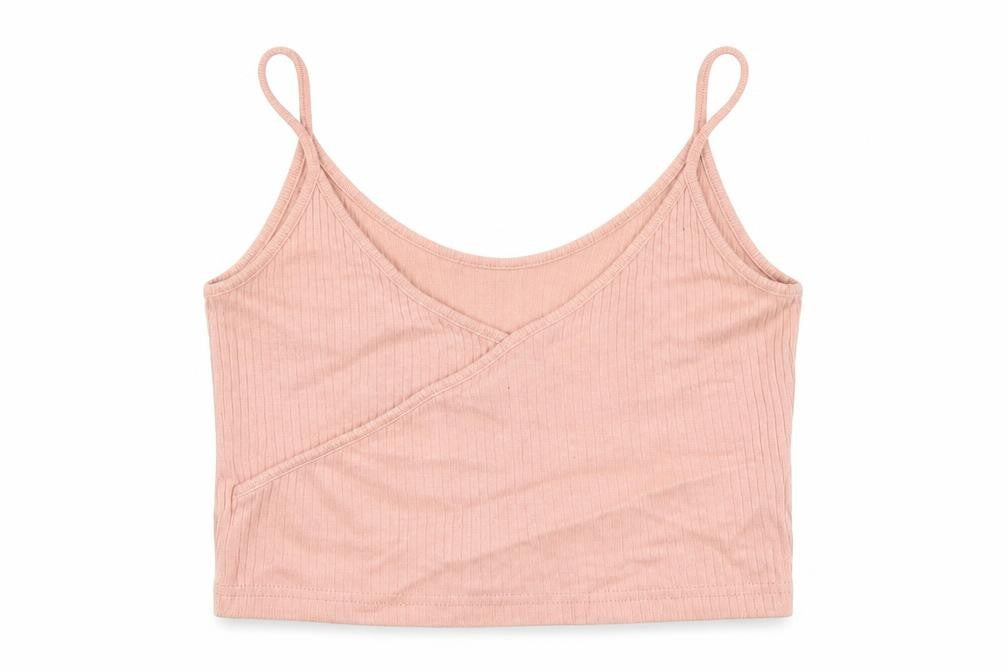 Womens UK Size 8 Topshop Pink Cropped Tank