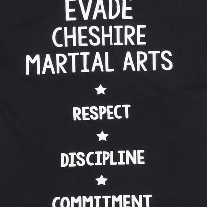 Fruit of the Loom Boys Black   Basic T-Shirt Size 9-10 Years  - Evade Martial Arts