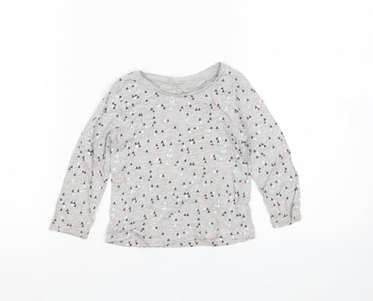 Matalan Girls Multicoloured Polka Dot  Basic T-Shirt Size 12-18 Months