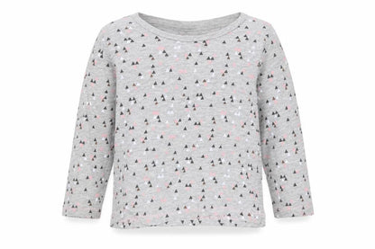 Front view of Matalan girls’ multicoloured polka dot basic t-shirt, size 12-18, months