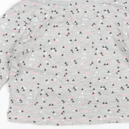 Matalan Girls Multicoloured Polka Dot  Basic T-Shirt Size 12-18 Months
