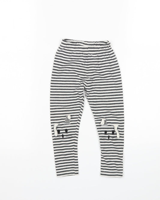 Preworn Baby Multicoloured Striped   Pyjama Pants Size 24 Months