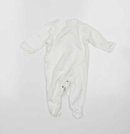 George Baby White   Babygrow One-Piece Size 0-3 Months