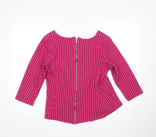 Womens UK Size 14 NEXT Multicoloured Full Zip Jumper