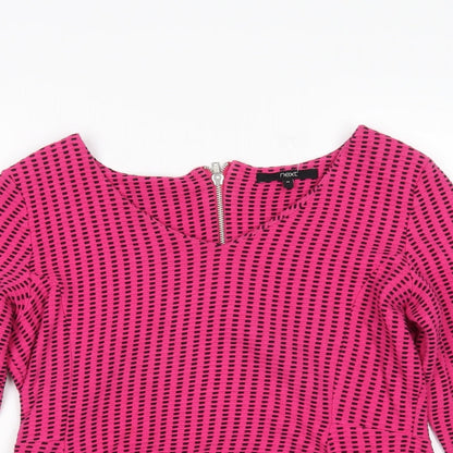 Womens UK Size 14 NEXT Multicoloured Full Zip Jumper