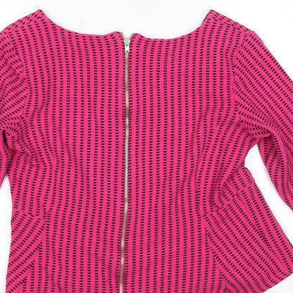 Womens UK Size 14 NEXT Multicoloured Full Zip Jumper