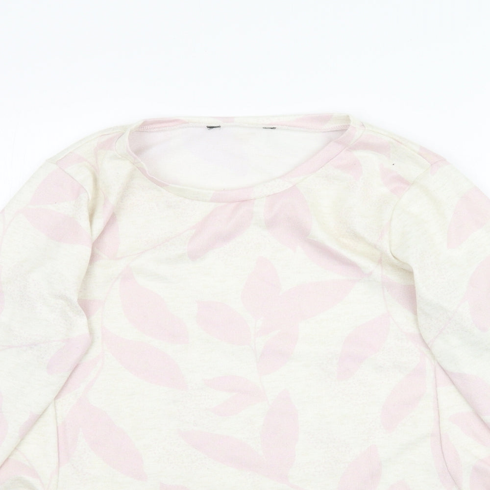 Bonmarché Womens Ivory Floral  Basic T-Shirt Size 14