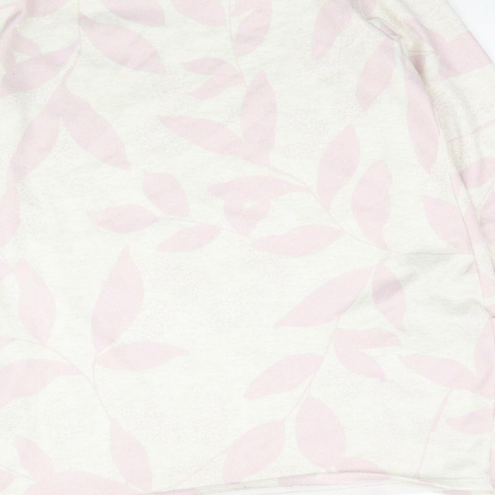 Bonmarché Womens Ivory Floral  Basic T-Shirt Size 14