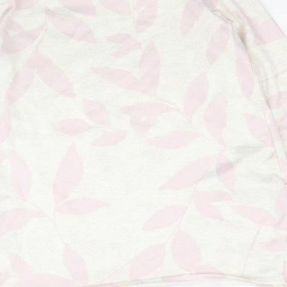 Bonmarché Womens Ivory Floral  Basic T-Shirt Size 14