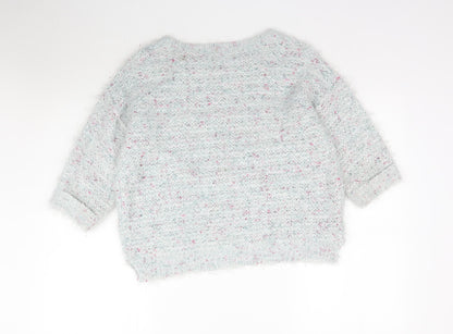 TU Womens Blue  Knit Pullover Jumper Size 10