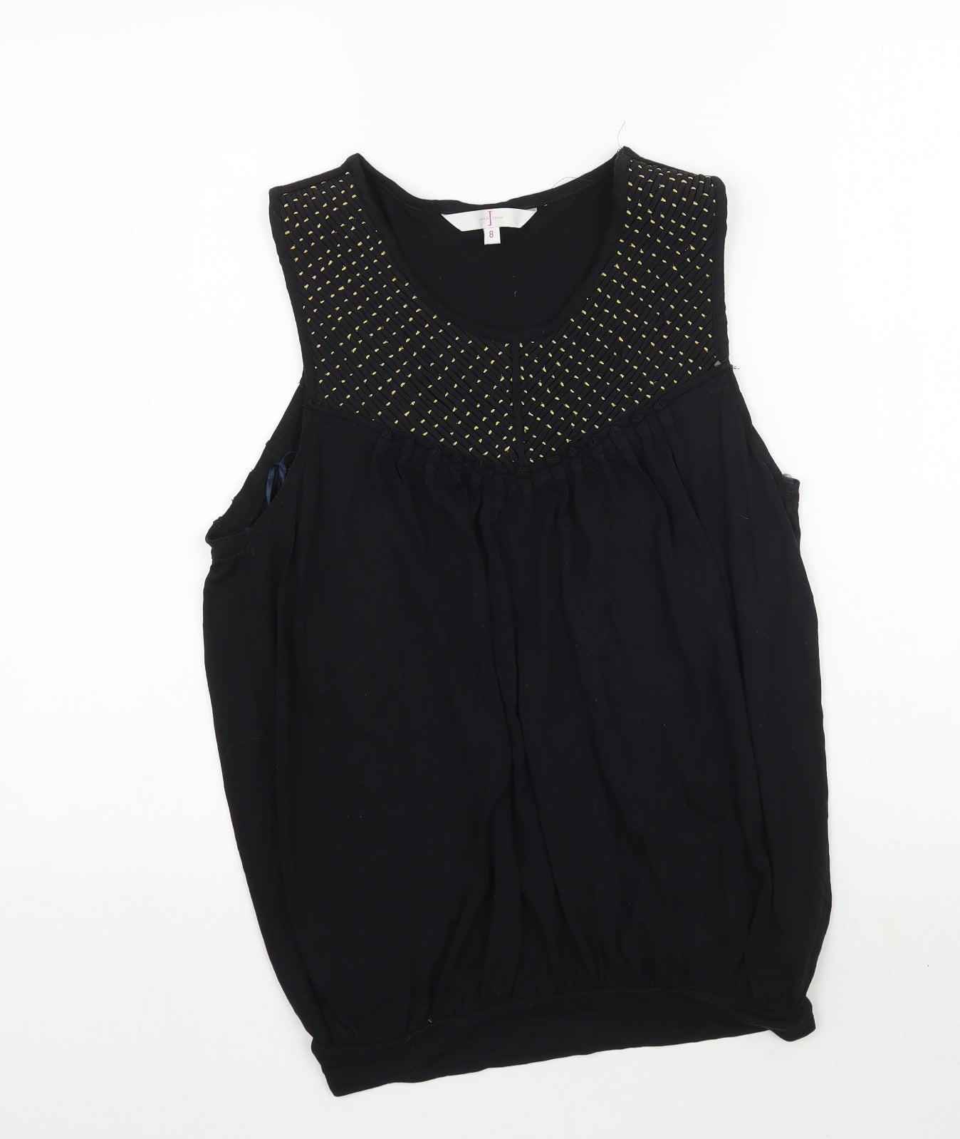 Womens UK Size 8 Debenhams Black Basic Tank