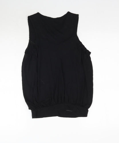 Womens UK Size 8 Debenhams Black Basic Tank