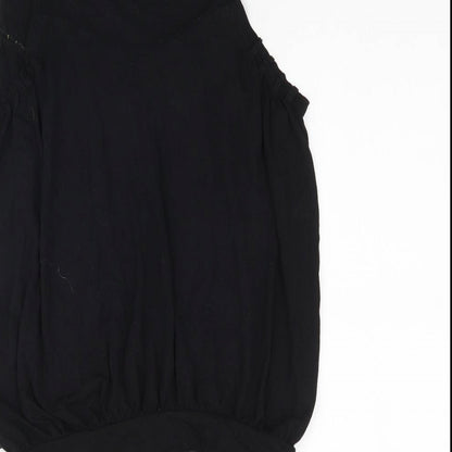 Womens UK Size 8 Debenhams Black Basic Tank