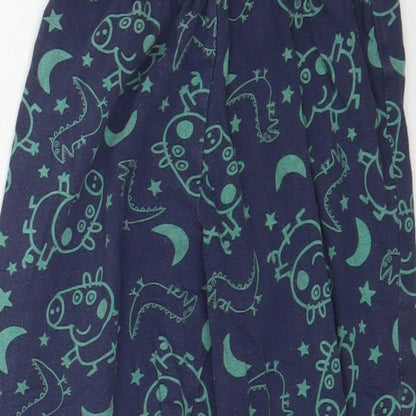 Preworn Baby Blue Solid   Pyjama Pants Size 18-24 Months  - Peppa Pig George Dinosaur
