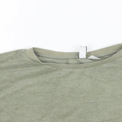 Womens UK Size S H&M Green Cropped T-Shirt