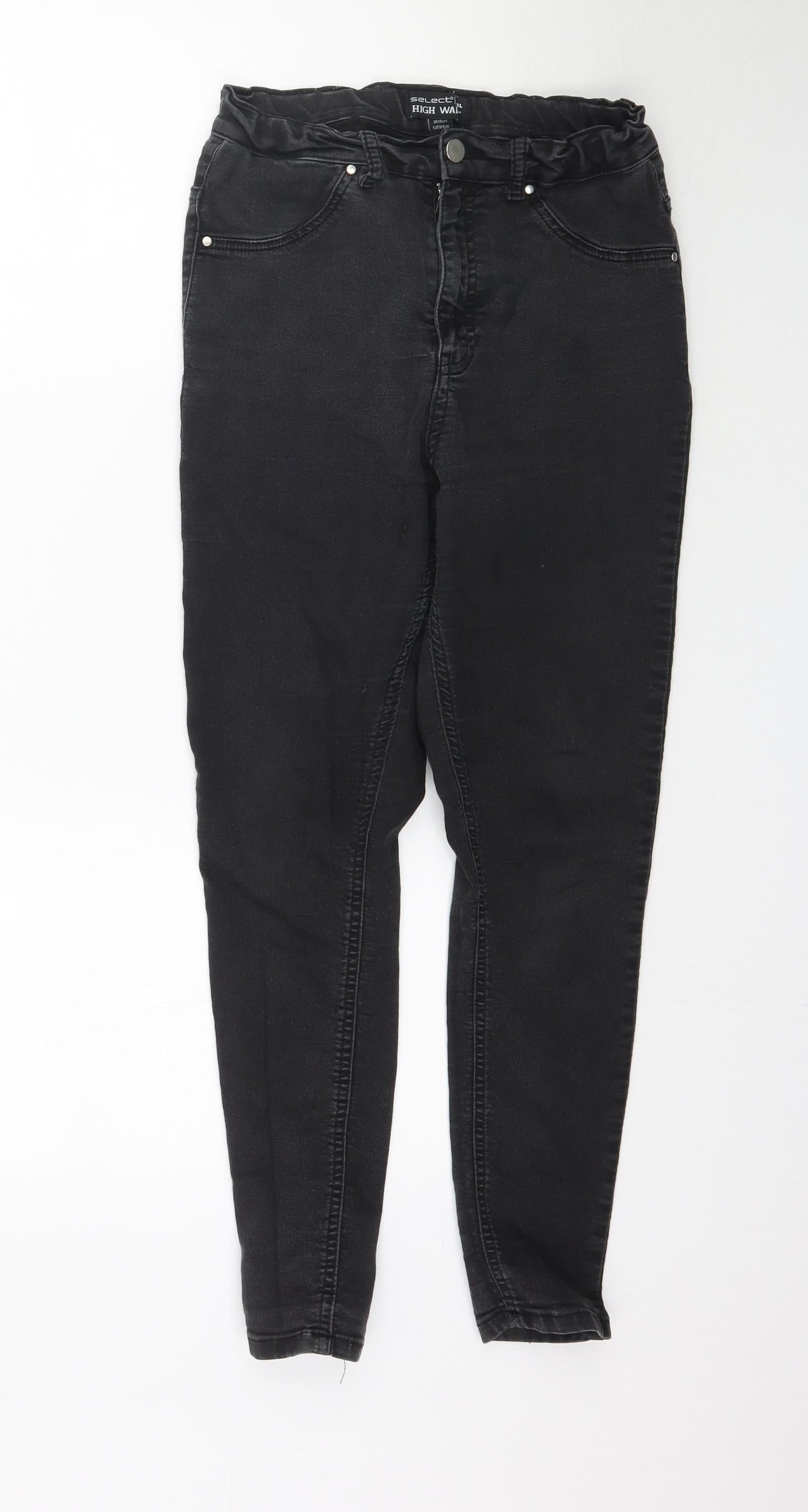 Select Girls Black  Denim Skinny Jeans Size 14 Years