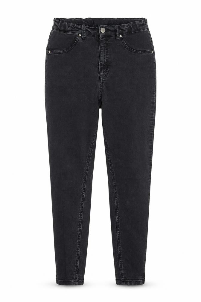 Front view of Select girls’ black denim skinny jeans, size 14, years