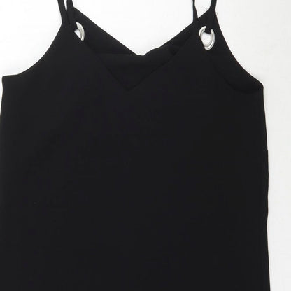 Womens UK Size 10 Atmosphere Black Camisole Blouse