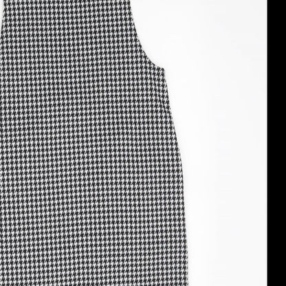 Primark Womens Black Houndstooth  Pencil Dress  Size 6