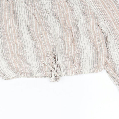 Primark Womens Multicoloured Striped  Basic Blouse Size 14