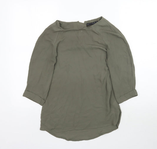 Womens UK Size 6 Atmosphere Green Basic Blouse