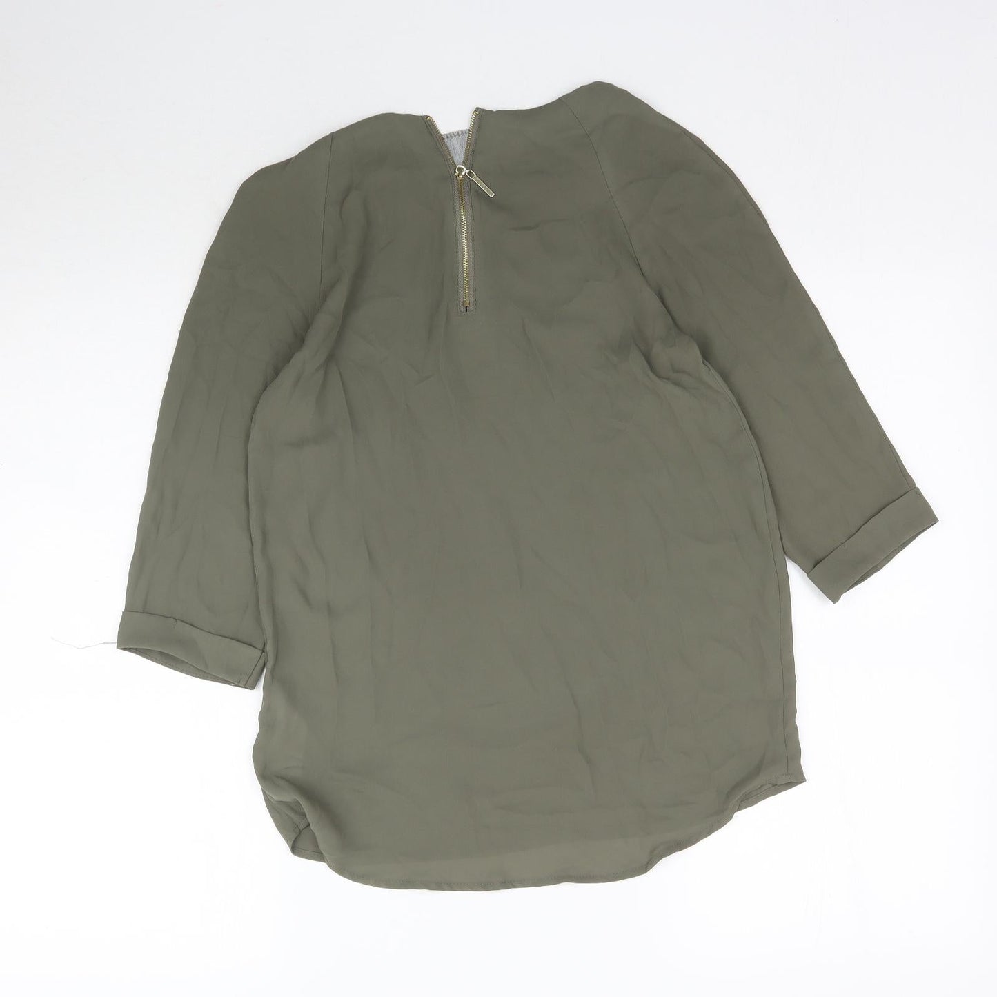 Womens UK Size 6 Atmosphere Green Basic Blouse