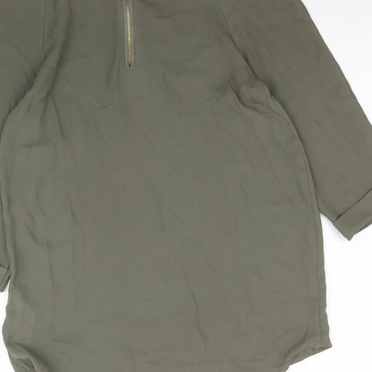 Womens UK Size 6 Atmosphere Green Basic Blouse