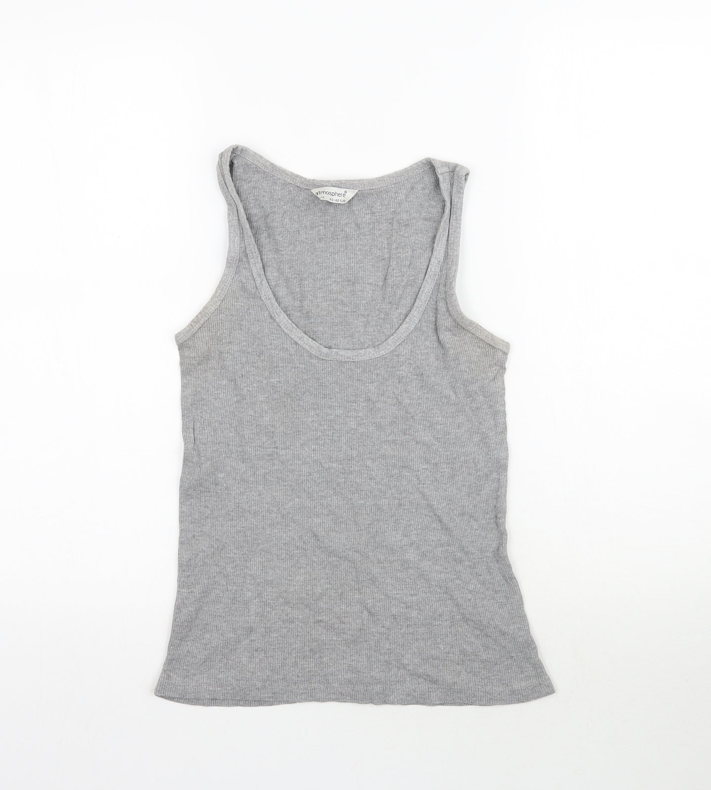 Womens UK Size 12 Atmosphere Grey Basic Tank