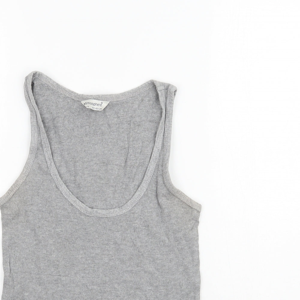 Womens UK Size 12 Atmosphere Grey Basic Tank