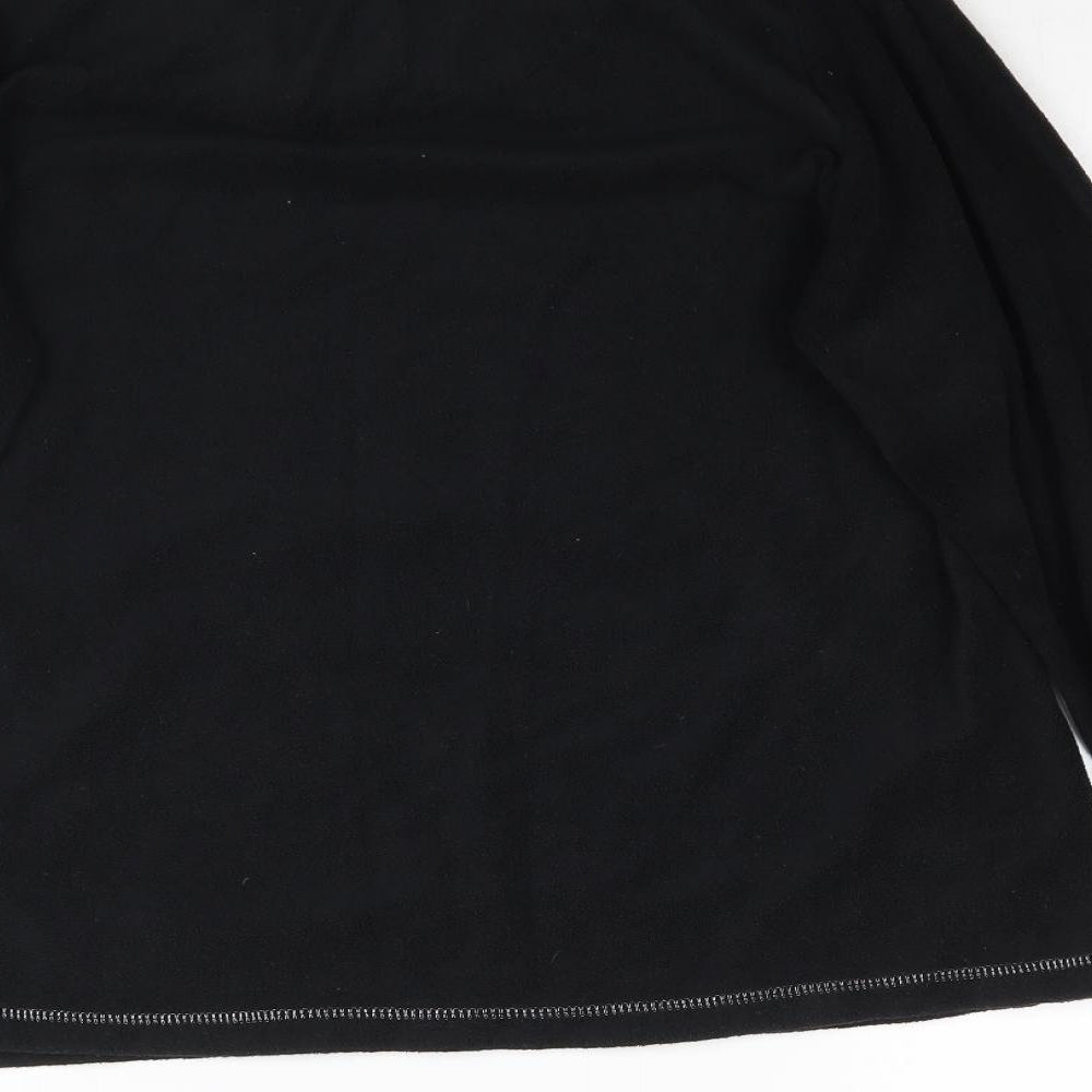 Feel Fabulous Womens Black  Fleece Pullover Sweatshirt Size 10