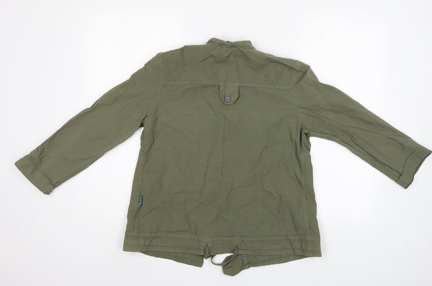 Manos Bratis Womens Green   Basic Button-Up Size S