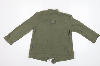 Manos Bratis Womens Green   Basic Button-Up Size S