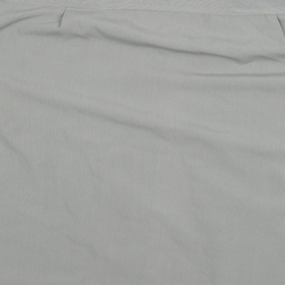 Mens UK Size L EWM Grey  Button-Up Short Sleeve Casual Shirt