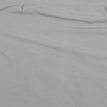 Mens UK Size L EWM Grey  Button-Up Short Sleeve Casual Shirt