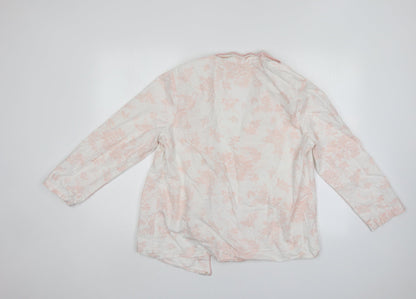 M&Co Womens Pink Floral  Top Nightshirt Size 12