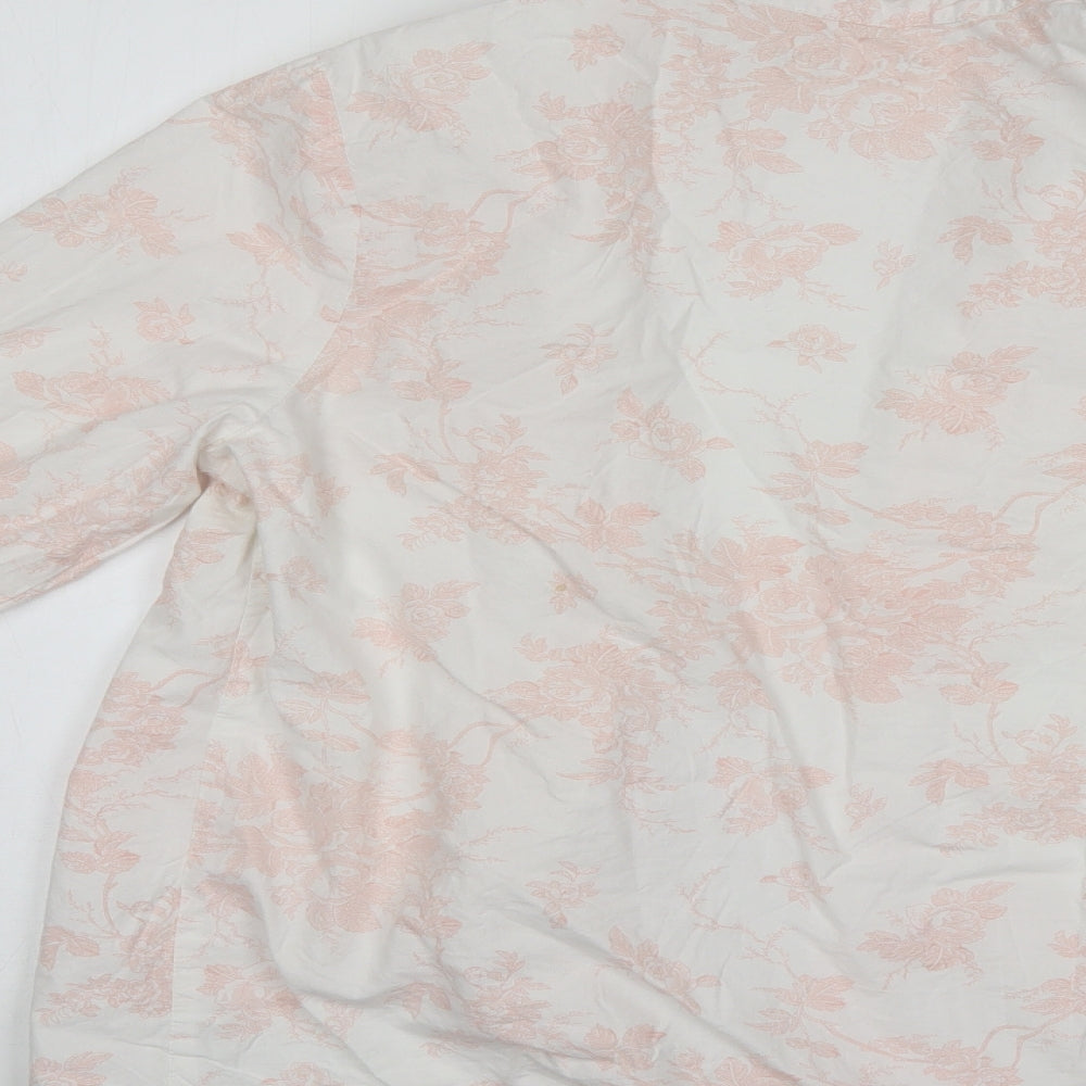 M&Co Womens Pink Floral  Top Nightshirt Size 12