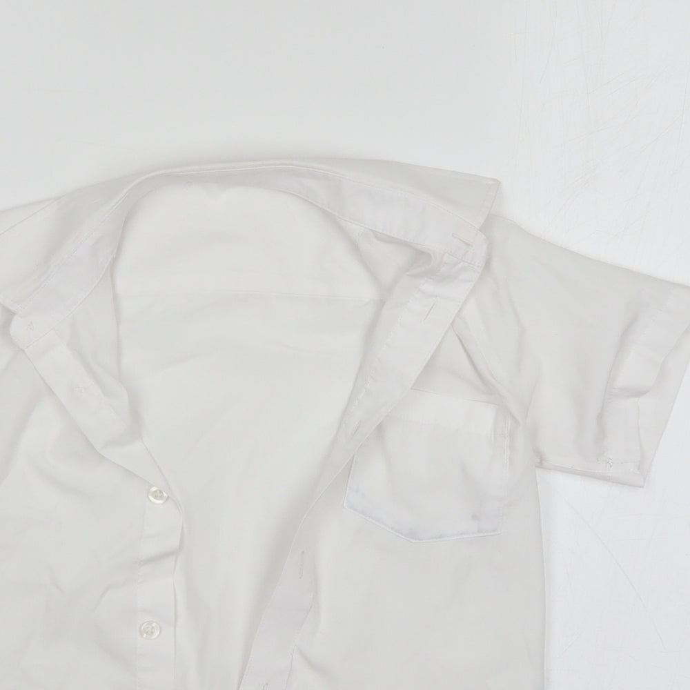 TU Girls White   Basic Button-Up Size 5 Years