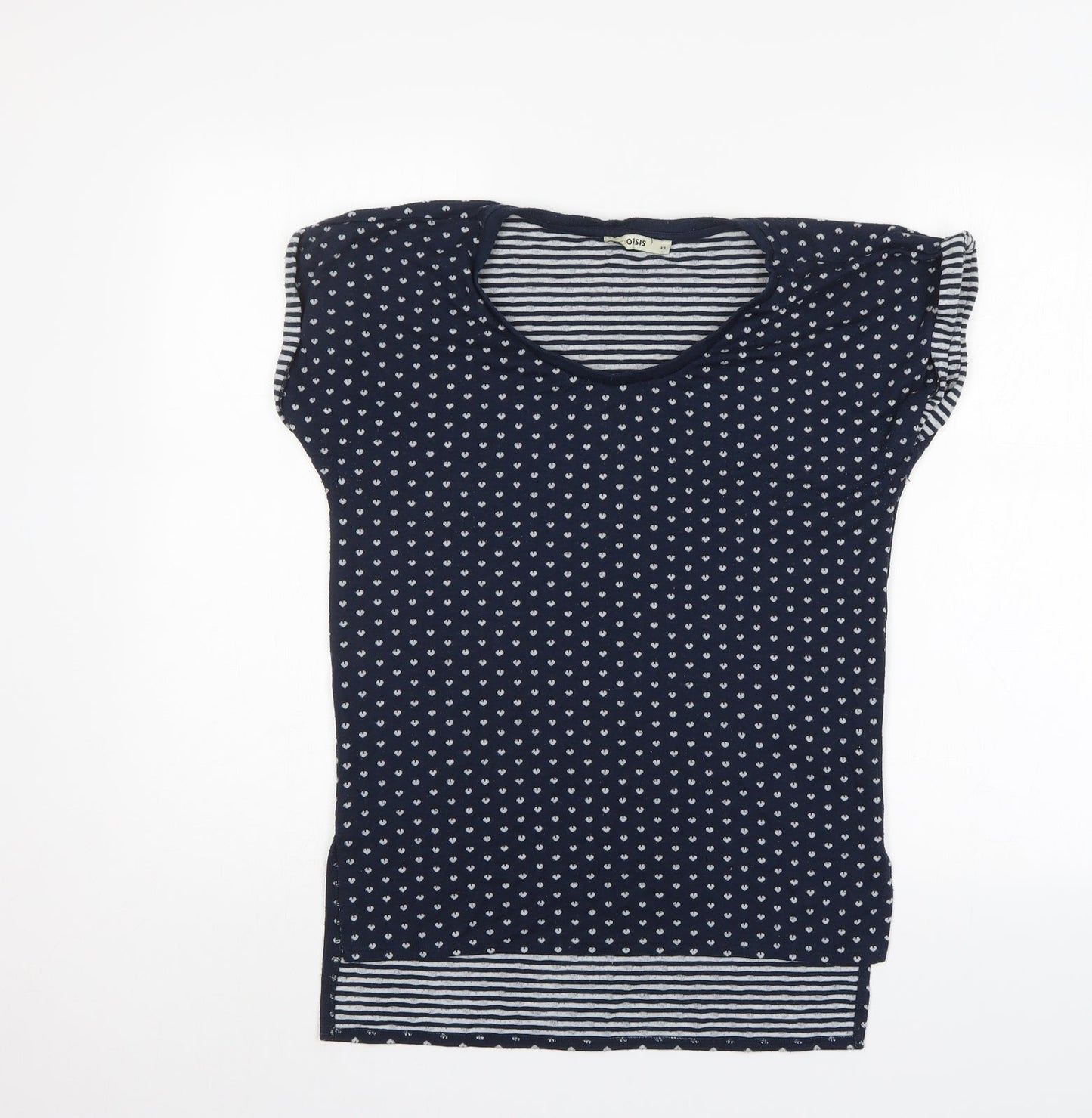 Womens UK Size XS Oasis Blue Tunic T-Shirt