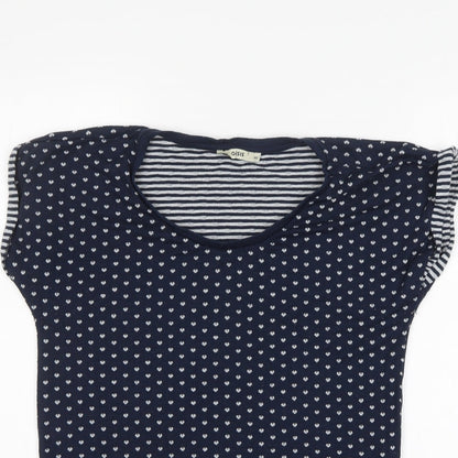 Womens UK Size XS Oasis Blue Tunic T-Shirt