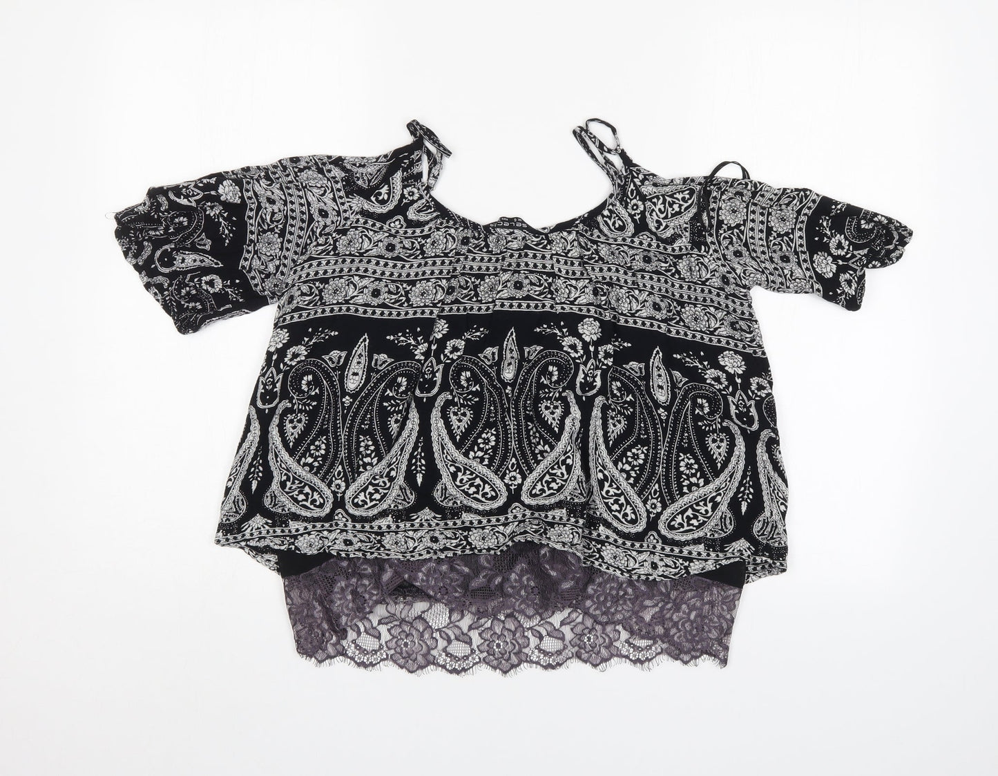 Womens UK Size 6 Select Black Basic Blouse