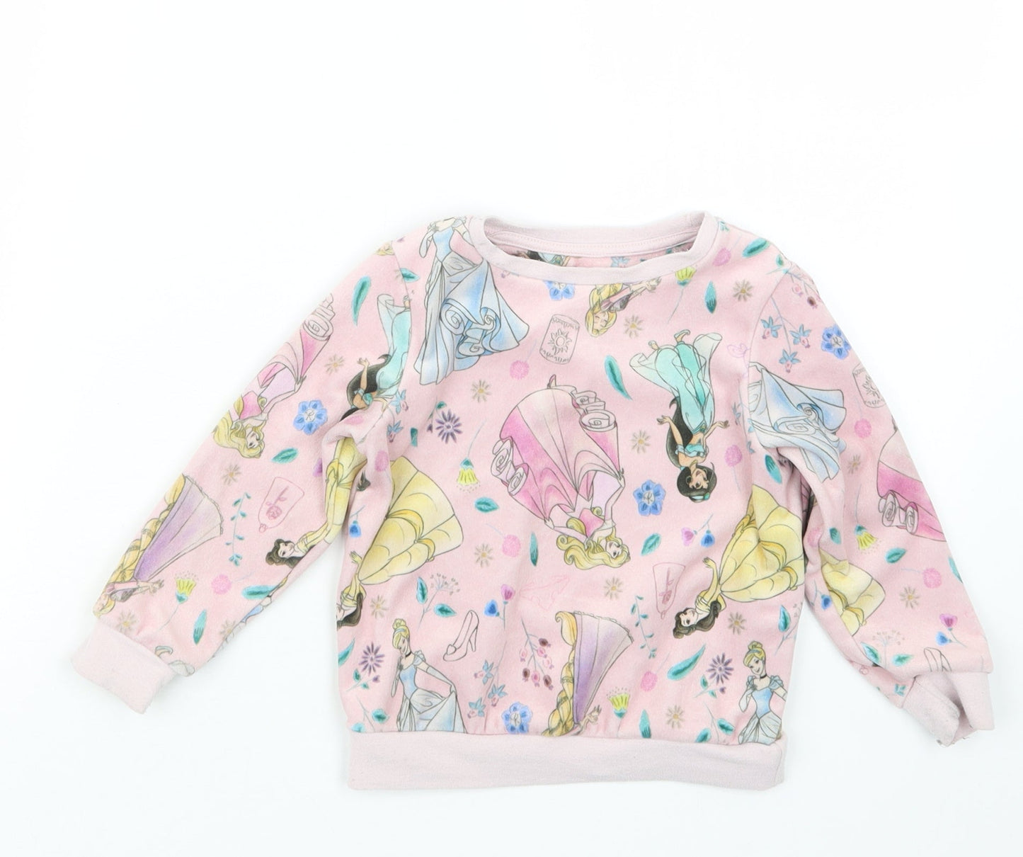 George Girls Pink Geometric  Babydoll Pyjama Top Size 18-24 Months  - Disney Princess