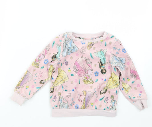 George Girls Pink Geometric  Babydoll Pyjama Top Size 18-24 Months  - Disney Princess