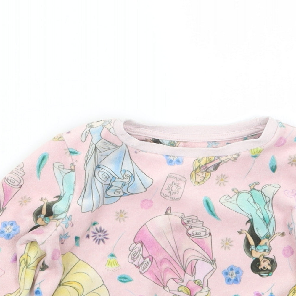 George Girls Pink Geometric  Babydoll Pyjama Top Size 18-24 Months  - Disney Princess