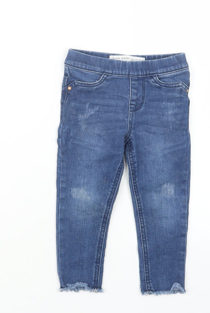 Denim Co. Girls Blue  Denim Capri Jeans Size 18-24 Months